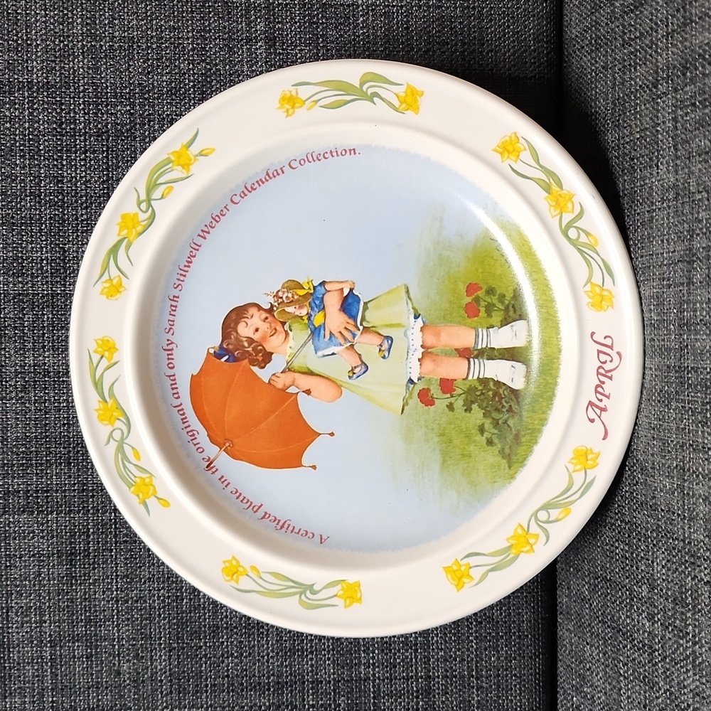 April 1986 Plate Calendar Collection Sarah Weber #716